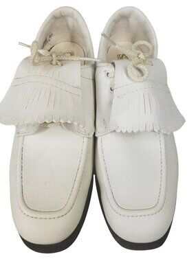 Vintage Slazenger Women's Golf Shoes Size US8 M Metal Spikes Model 23035T